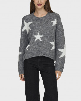 ONLY AZU ΓΥΝΑΙΚΕΙΟ ΠΟΥΛΟΒΕΡ - 15353125 - ΓΚΡΙ