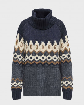 ONLY ONLROCK ΓΥΝΑΙΚΕΙΟ ΠΟΥΛΟΒΕΡ ΖΙΒΑΓΚΟ - 15358494  - ΜΠΛΕ