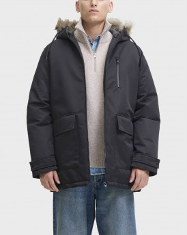 JACK & JONES CHARLIE ΑΝΔΡΙΚΟ ΜΠΟΥΦΑΝ PARKA - 12279464 - ΜΑΥΡΟ