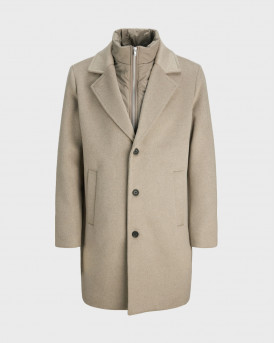 JACK & JONES PRBLASTANFORD ΑΝΔΡΙΚΟ ΠΑΛΤΟ - 12286263 - ΜΠΕΖ