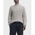 JACK & JONES JORBLEECKER ΑΝΔΡΙΚΟ ΠΟΥΛΟΒΕΡ HALF-ZIP - 12290085 - ΜΑΥΡΟ