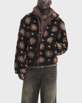 JACK & JONES NORREBRO ΑΝΔΡΙΚΟ FLEECE ΤΖΑΚΕΤ - 12291531 - ΜΑΥΡΟ