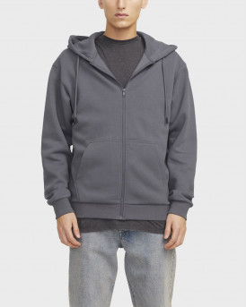 JACK & JONES ΑΝΔΡΙΚΗ ΖΑΚΕΤΑ ΜΕ ΚΟΥΚΟΥΛΑ - 12249342 - ΓΚΡΙ