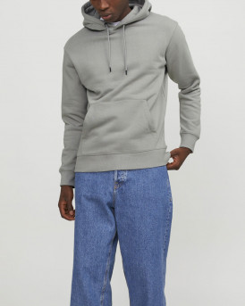 JACK & JONES ΑΝΔΡΙΚΟ ΦΟΥΤΕΡ ΜΕ ΚΟΥΚΟΥΛΑ - 12208157 - ΓΚΡΙ