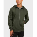 JACK & JONES ESTAR BASIC ΑΝΔΡΙΚΗ ΖΑΚΕΤΑ ΜΕ ΚΟΥΚΟΥΛΑ - 12210830 - ΕΚΡΟΥ