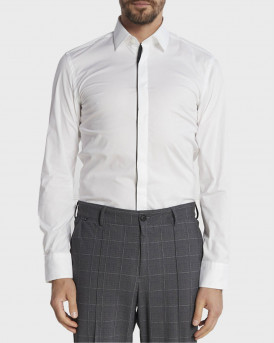 BOSS Η-ΗΑΝΚ ΑΝΔΡΙΚΟ ΠΟΥΚΑΜΙΣΟ - 50503240  - ΑΣΠΡΟ