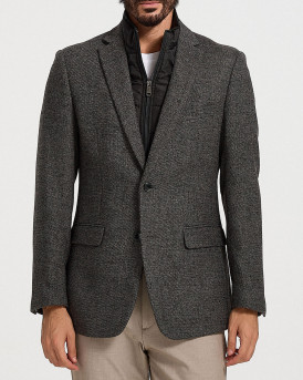 ROOK ΑΝΔΡΙΚΟ ΜΑΛΛΙΝΟ ΣΑΚΑΚΙ - 104.22 ESTEBAN - ΑΝΘΡΑΚΙ