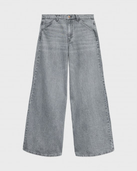 VERO MODA ANNET ΓΥΝΑΙΚΕΙΟ ΤΖΙΝ ΠΑΝΤΕΛΟΝΙ WIDE LEG - 10335927 - ΓΚΡΙ