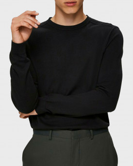 SELECTED BERG ΑΝΔΡΙΚΟ ΠΟΥΛΟΒΕΡ - 16074682 - ΜΑΥΡΟ