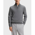 BOSS Η-HEMARLO ΑΝΔΡΙΚΟ ΠΟΥΛΟΒΕΡ HALF-ZIP - 50549984  - ΕΚΡΟΥ
