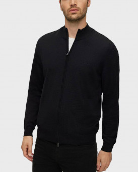 BOSS BALONSO-L ΑΝΔΡΙΚΗ ΜΑΛΛΙΝΗ ΖΑΚΕΤΑ ΜΕ ΦΕΡΜΟΥΑΡ - 50476347 - ΜΑΥΡΟ