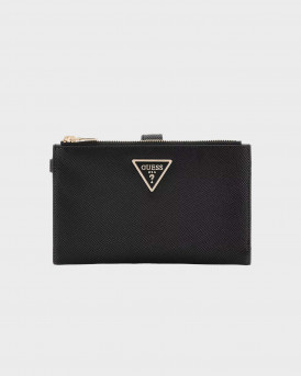 GUESS LAUREL ΓΥΝΑΙΚΕΙΟ ΠΟΡΤΟΦΟΛΙ - SWZG7459157  - ΜΑΥΡΟ