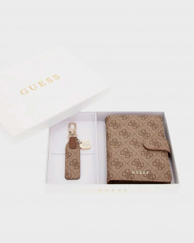GUESS ΓΥΝΑΙΚΕΙΑ ΣΥΣΚΕΥΑΣΙΑ ΔΩΡΟΥ ΘΗΚΗ ΔΙΑΒΑΤΗΡΙΟΥ ΜΕ ΜΠΡΕΛΟΚ - GFBOXWP5402 - ΜΠΕΖ