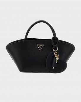 GUESS BOLENA MINI SATCHEL ΤΣΑΝΤΑ ΧΕΙΡΟΣ - HWZG920776  - ΜΑΥΡΟ