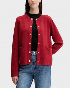 TOMMY HILFIGER ΓΥΝΑΙΚΕΙΑ ΠΛΕΚΤΗ ZAKETA ΔΙΠΛΗΣ ΟΨΕΩΣ - WW0WW40846 - ΚΟΚΚΙΝΟ