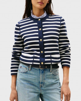 TOMMY HILFIGER ΓΥΝΑΙΚΕΙΑ ΠΛΕΚΤΗ ZAKETA ΔΙΠΛΗΣ ΟΨΕΩΣ - WW0WW40846 - ΜΠΛΕ