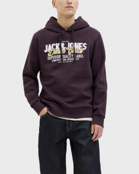 JACK & JONES ΑΝΔΡΙΚΟ ΦΟΥΤΕΡ ΜΕ ΚΟΥΚΟΥΛΑ - 12279649 - ΜΩΒ
