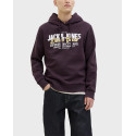 JACK & JONES ΑΝΔΡΙΚΟ ΦΟΥΤΕΡ ΜΕ ΚΟΥΚΟΥΛΑ - 12279649 - ΜΑΥΡΟ