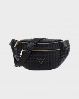 GUESS NADIRA ΓΥΝΑΙΚΕΙΟ ΤΣΑΝΤΑΚΙ ΜΕΣΗΣ - TWQG8424080  - ΜΑΥΡΟ