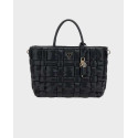 GUESS MARION ΓΥΝΑΙΚΕΙΑ ΠΛΕΚΤΗ ΤΣΑΝΤΑ ΧΕΙΡΟΣ - HWWG807206  - ΜΑΥΡΟ