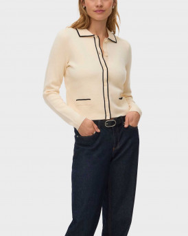 VERO MODA GOLD ΓΥΝΑΙΚΕΙΑ ΠΛΕΚΤΗ ΖΑΚΕΤΑ - 10337626 - ΜΠΕΖ