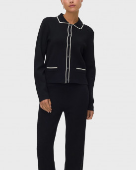 VERO MODA GOLD ΓΥΝΑΙΚΕΙΑ ΠΛΕΚΤΗ ΖΑΚΕΤΑ - 10337626 - ΜΑΥΡΟ