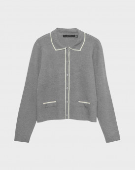 VERO MODA GOLD ΓΥΝΑΙΚΕΙΑ ΠΛΕΚΤΗ ΖΑΚΕΤΑ - 10337626 - ΓΚΡΙ