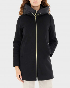 EMME BY MARELLA BACIO ΓΥΝΑΙΚΕΙΟ ΠΑΛΤΟ ΜΕ ΕΠΕΝΔΥΣΗ - 25254960422 - ΜΑΥΡΟ