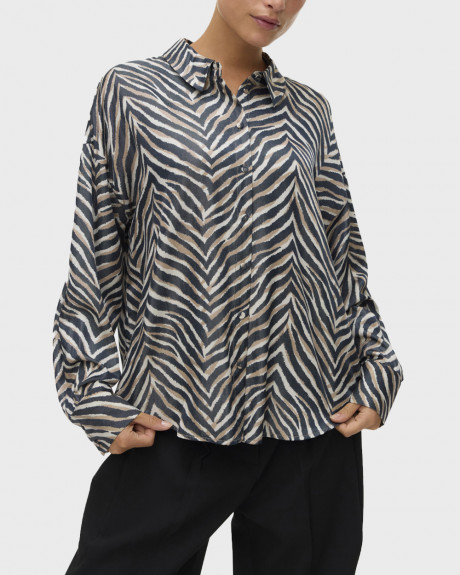 VERO MODA SONYA ΓΥΝΑΙΚΕΙΟ ΠΟΥΚΑΜΙΣΟ ZEBRA PRINT - 10337393