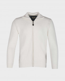 ROOK ROBSON ΑΝΔΡΙΚΗ ΠΛΕΚΤΗ ΖΑΚΕΤΑ ΜΕ ΦΕΡΜΟΥΑΡ - 106.26  - ΑΣΠΡΟ