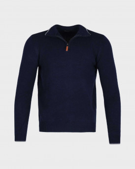 ROOK ΕSTATE.Z ΑΝΔΡΙΚΟ ΠΟΥΛΟΒΕΡ HALF-ZIP - 106.24  - ΜΠΛΕ