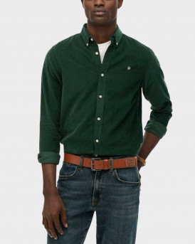 SUPERDRY CLASSIC NEEDLE CORD ΑΝΔΡΙΚΟ ΚΟΤΛΕ ΠΟΥΚΑΜΙΣΟ - M4011044A - ΠΡΑΣΙΝΟ