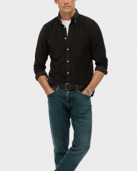 SUPERDRY CLASSIC NEEDLE CORD ΑΝΔΡΙΚΟ ΚΟΤΛΕ ΠΟΥΚΑΜΙΣΟ - M4011044A - ΜΑΥΡΟ