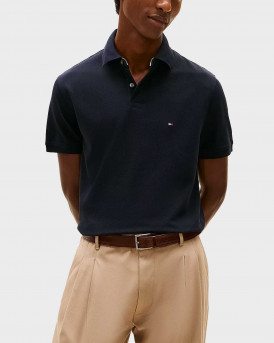 TOMMY HILFIGER 1985 POLO ΑΝΔΡΙΚΗ ΚΟΝΤΟΜΑΝΙΚΗ ΠΟΛΟ ΜΠΛΟΥΖΑ - MW0MW17770 - ΜΠΛΕ
