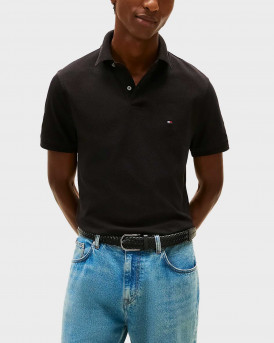 TOMMY HILFIGER 1985 POLO ΑΝΔΡΙΚΗ ΚΟΝΤΟΜΑΝΙΚΗ ΠΟΛΟ ΜΠΛΟΥΖΑ - MW0MW17770 - ΜΑΥΡΟ