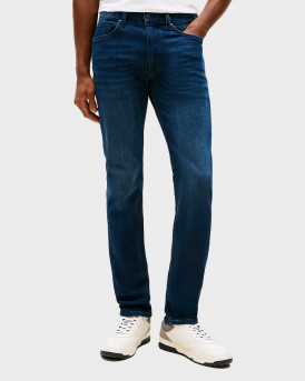 TOMMY HILFIGER CORE BLEECKER ΑΝΔΡΙΚΟ ΤΖΙΝ ΠΑΝΤΕΛΟΝΙ ΣΤΕΝΗ ΓΡΑΜΜΗ - MW0MW39042 - ΜΠΛΕ