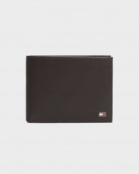 TOMMY HILFIGER ETON FLAP ΑΝΔΡΙΚΟ ΔΕΡΜΑΤΙΝΟ ΠΟΡΤΟΦΟΛΙ - ΑΜ0ΑΜ00652 - ΚΑΦΕ