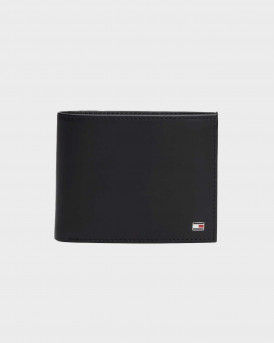 TOMMY HILFIGER ETON TRIFOLD ΑΝΔΡΙΚΟ ΔΕΡΜΑΤΙΝΟ ΠΟΡΤΟΦΟΛΙ - AM0AM00657 - ΜΑΥΡΟ