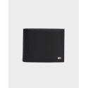 TOMMY HILFIGER ETON TRIFOLD ΑΝΔΡΙΚΟ ΔΕΡΜΑΤΙΝΟ ΠΟΡΤΟΦΟΛΙ - AM0AM00657 - ΜΑΥΡΟ