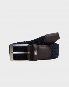 TOMMY HILFIGER NEW ADAN ΑΝΔΡΙΚΗ ΖΩΝΗ - AM0AM02801 - ΜΠΛΕ