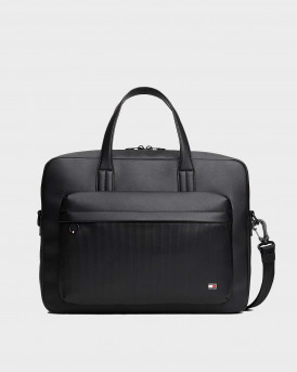 TOMMY HILFIGER ΑΝΔΡΙΚΗ ΤΣΑΝΤΑ LAPTOP - ΑΜ0ΑΜ13989 - ΜΑΥΡΟ