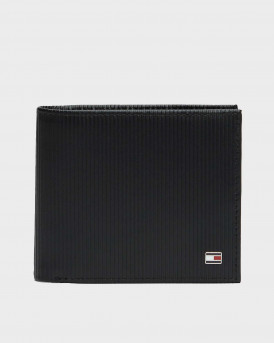 TOMMY HILFIGER ΑΝΔΡΙΚΟ ΔΙΠΤΥΧΟ ΔΕΡΜΑΤΙΝΟ ΠΟΡΤΟΦΟΛΙ - AM0AM13974 - ΜΑΥΡΟ