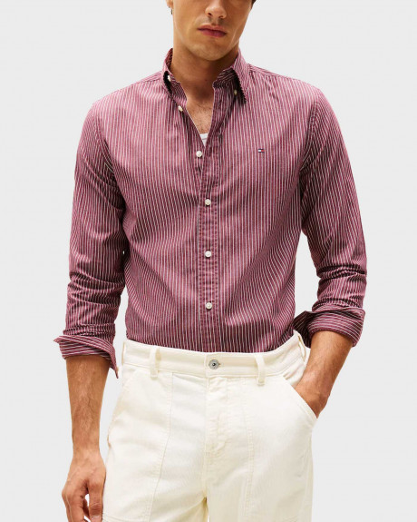 TOMMY HILGIFER TH FLEX ΑΝΔΡΙΚΟ ΠΟΥΚΑΜΙΣΟ ΠΟΠΛΙΝΑ - MW0MW41399