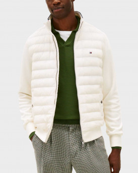 TOMMY HILFIGER ESS RWB ΑΝΔΡΙΚΟ BOMBER ΤΖΑΚΕΤ - ΜW0MW41329 - ΕΚΡΟΥ