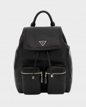 GUESS MANHATTAN ΓΥΝΑΙΚΕΙΟ ΜΙΝΙ ΣΑΚΙΔΙΟ ΠΛΑΤΗΣ - HWBG711831  - ΜΑΥΡΟ