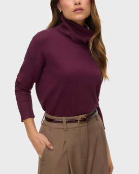 VERO MODA SILJE ΓΥΝΑΙΚΕΙΟ ΠΟΥΛΟΒΕΡ - 10332486 - ΜΠΟΡΝΤΩ