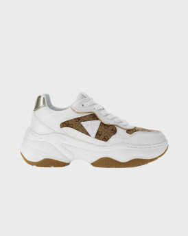 GUESS HAPYY ΓΥΝΑΙΚΕΙΑ SNEAKERS - FLTHP4FAL12 - ΑΣΠΡΟ