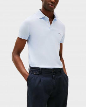 TOMMY HILFIGER 1985 ΑΝΔΡΙΚΗ ΚΟΝΤΟΜΑΝΙΚΗ ΠΟΛΟ ΜΠΛΟΥΖΑ - MW0MW17771 - ΣΙΕΛ