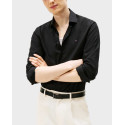 TOMMY HILFIGER ΑΝΔΡΙΚΟ ΠΟΥΚΑΜΙΣΟ ΠΟΠΛΙΝΑ - MW0MW38347 - ΜΑΥΡΟ