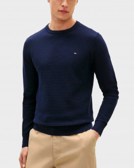 TOMMY HILFIGER ΑΝΔΡΙΚΟ ΠΟΥΛΟΒΕΡ - MW0MW41643 - ΜΠΛΕ